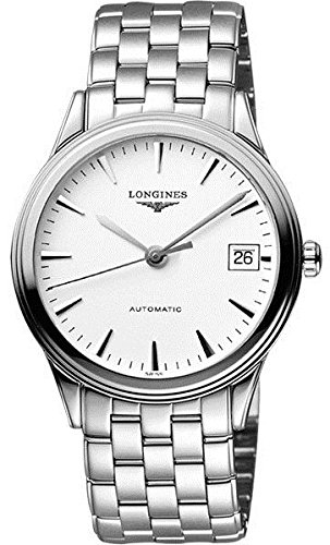 Longines Watches : L4.921.4.12.6 White Dial Fixed Stainless Steel Band Men Watch