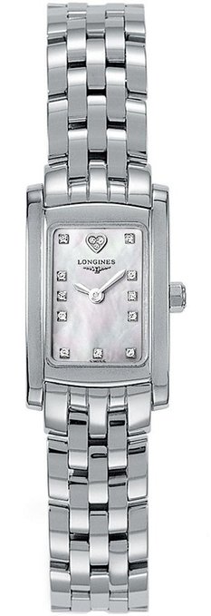 Longines Watches : L5.158.4.94.6 Quartz White Mother of Pearl Diamond Dial Stainless Steel Women Watch