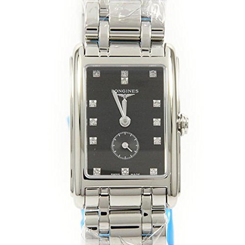 Longines Watches : L5.255.4.57.6 Black Dial Stainless Steel Band Women Watch