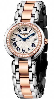 Longines Watches : L8.110.5.79.6 Quartz 18kt Rose Gold/stainless Steel Silver Dial 18kt Rose Gold/stainless Steel Band Women Watch