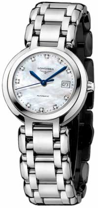 Longines Watches : L8.111.4.87.6 White mother of pearl dial Women Watch