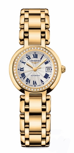 Longines Watches : L8.111.7.78.6 Automatic 18kt Gold White Dial 18kt Gold Band Women Watch