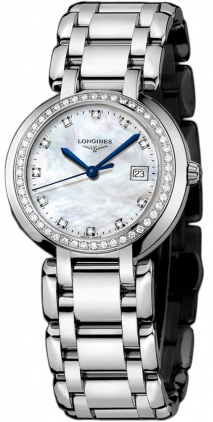 Longines Watches : L8.112.0.87.6 Quartz Stainless Steel Diamond/mother Of Pearl Dial Stainless Steel Band Women Watch