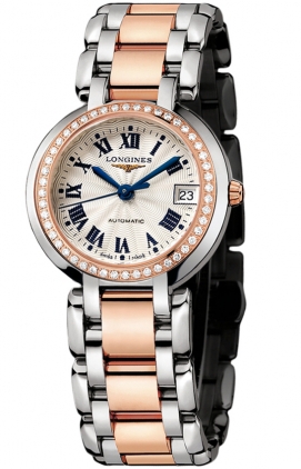 Longines Watches : L8.113.5.79.6 Automatic 18kt Rose Gold/stainless Steel Diamond/mother Of Pearl Dial 18kt Rose Gold/stainless Steel Band Women Watch