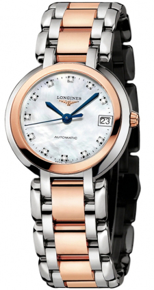 Longines Watches : L8.113.5.87.6 Automatic 18kt Rose Gold/stainless Steel Diamond/mother Of Pearl Dial 18kt Rose Gold/stainless Steel Band Women Watch