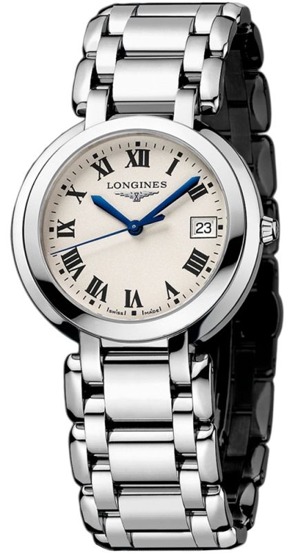 Longines Watches : L8.114.4.71.6 Quartz Stainless Steel Silver Dial Stainless Steel Band Women Watch