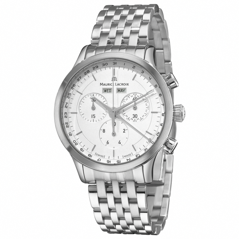Maurice Lacroix Watches : LC1008-SS002-130 Swiss Quartz Stainless Steel Men Watch