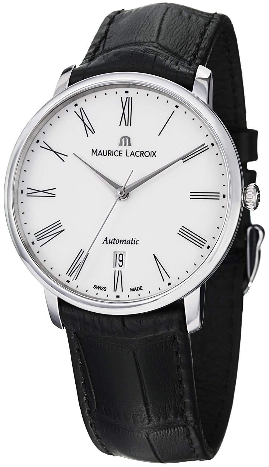 Maurice Lacroix Watches : LC6067-SS001-110 White Dial Stainless Steel Band Men Watch