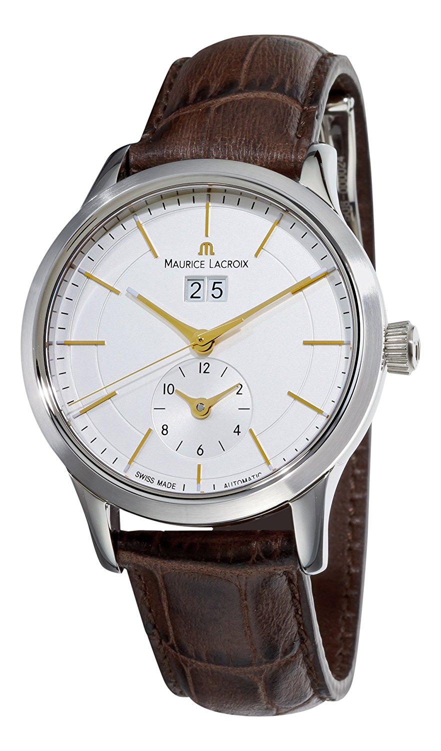 Maurice Lacroix Watches : LC6088-SS001130 Silver Dial Stainless Steel Men Watch
