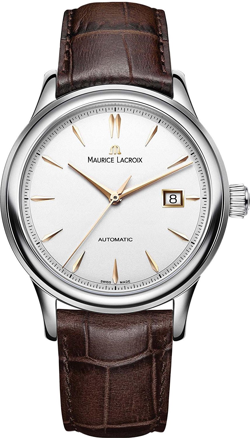Fake AAA Maurice Lacroix Watches : LC6098-SS001-131-2 Silver Automatic Men Watch Watch