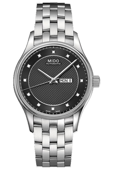 Mido Watches : M001.230.11.066.91 Automatic Diamond Black Dial Shock Resistance Stainless Steel Women Watch