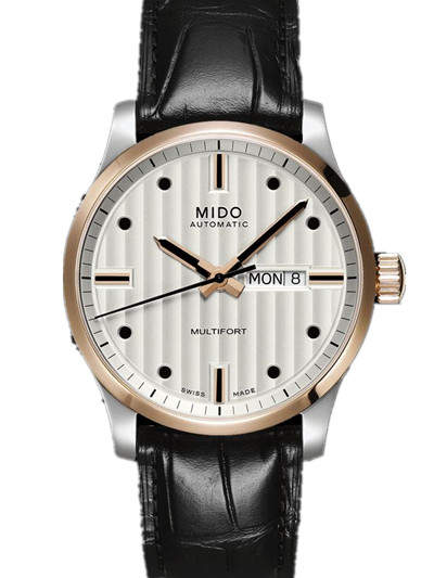 Mido Watches : M005.430.26.031.22 Automatic Cream Dial Stainless Steel Case With Black Leather Strap Men Watch