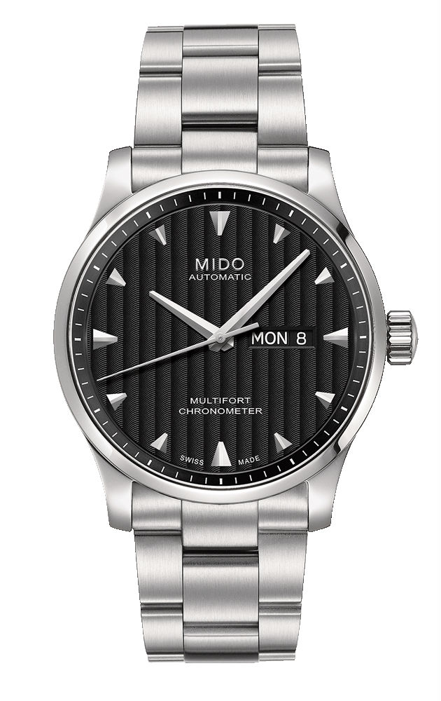 Mido Watches : M005.431.11.441.00 Automatic Chronometer Caliber 80 Day Date Stainless Steel Men Watch