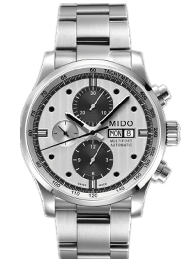 Mido Watches : M005.614.11.031.09 Automatic Silver Dial Stainless Steel Case And Tachymeter With Stainless Steel Bracelet Men Watch