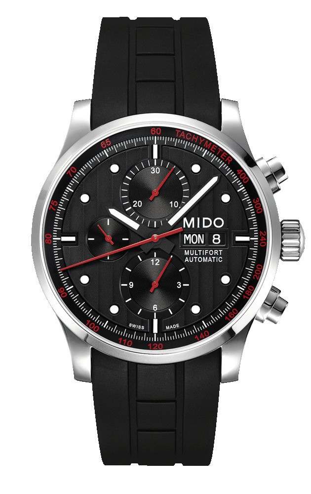 Mido Watches : M005.614.17.051.09 Automatic Chronograph Shock Resistance Black Men Watch