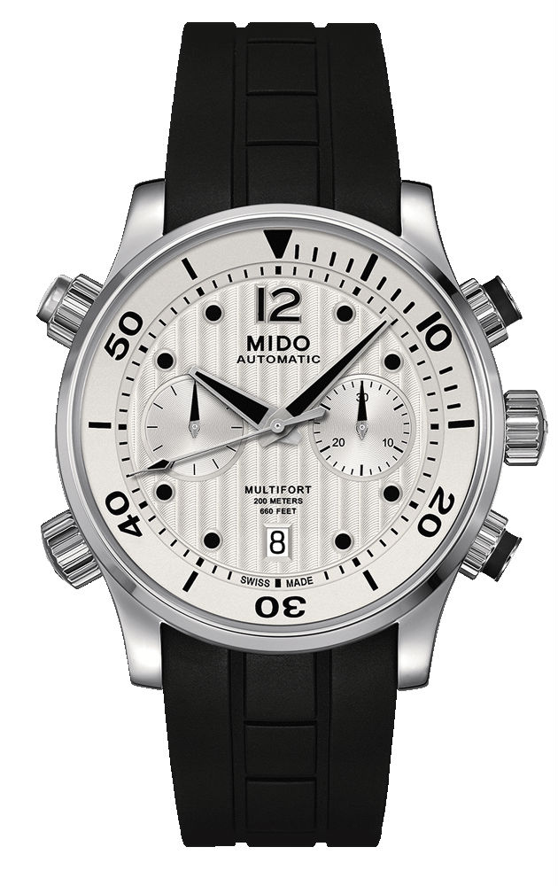 Mido Watches : M005.914.17.030.00 Automatic Chronograph Date Black Rubber Men Watch