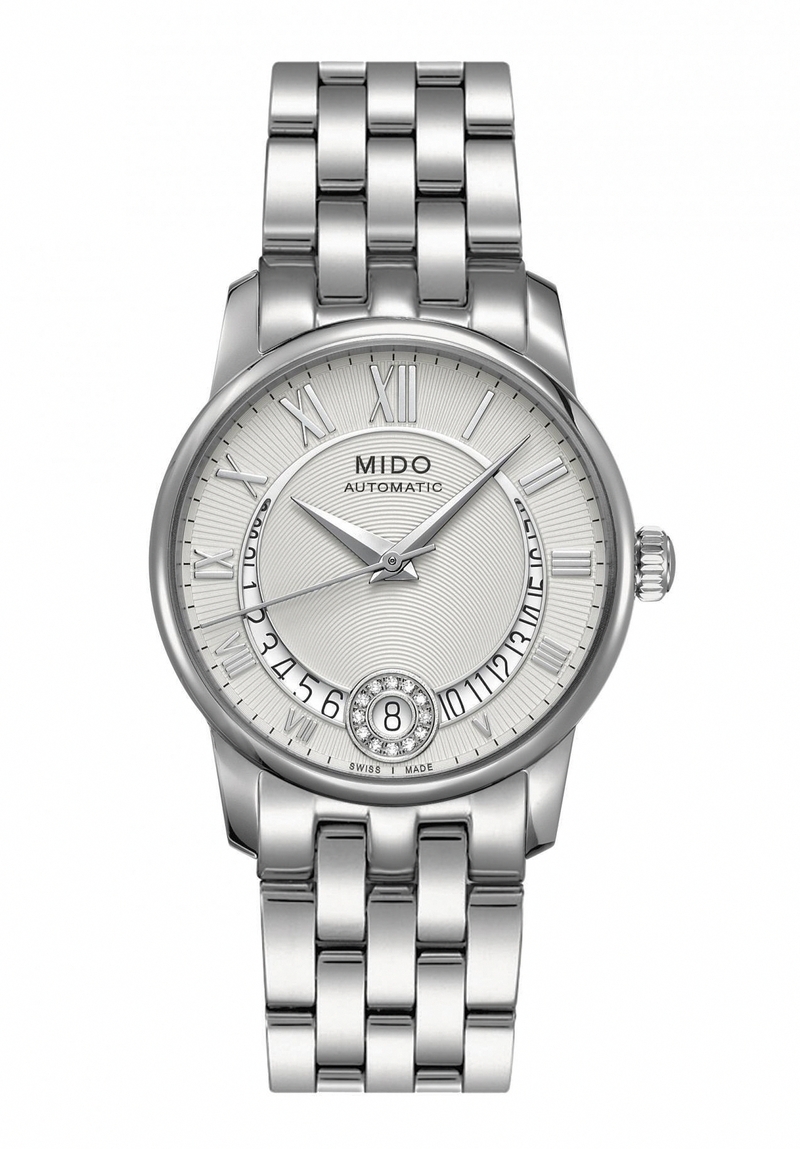 Mido Watches : M007.207.11.038.00 Automatic Silver Dial Roman Numerals Date Diamond Stainless Steel Women Watch