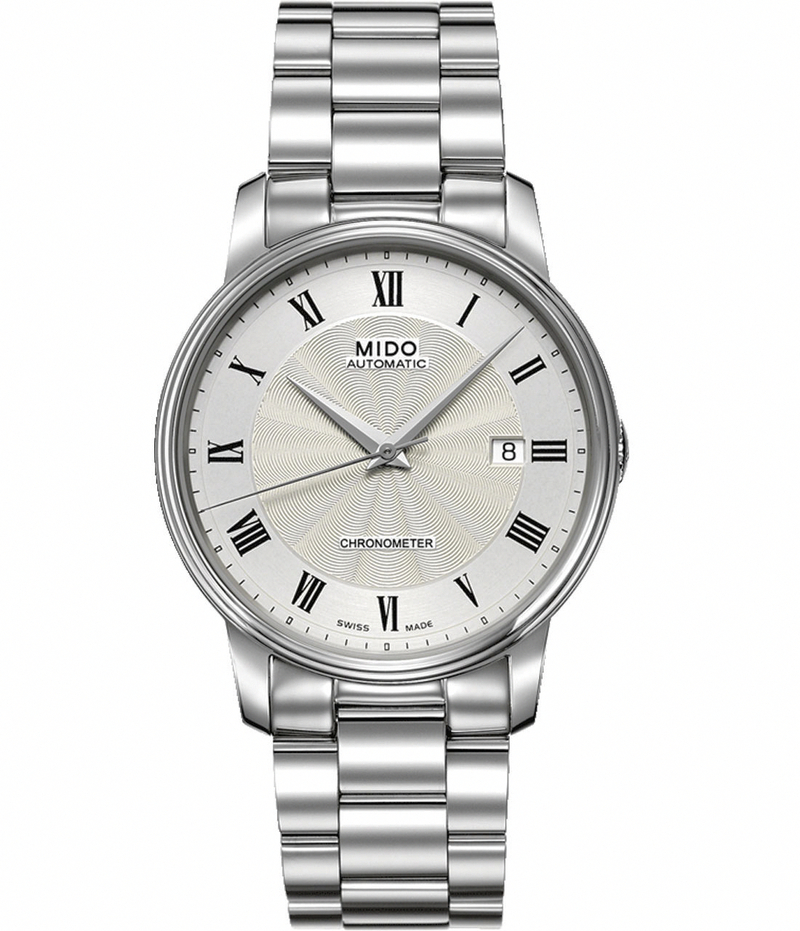 Mido Watches : M010.408.11.033.00 Automatic Chronometer Silver Gray Dial Stainless Steel Case With Stainless Steel Bracelet Men Watch