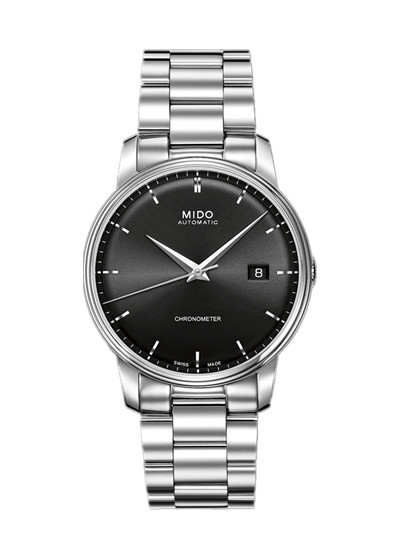 Mido Watches : M010.408.11.051.00 Automatic Chronometer Black Stainless Steel Case With Stainless Steel Bracelet Men Watch