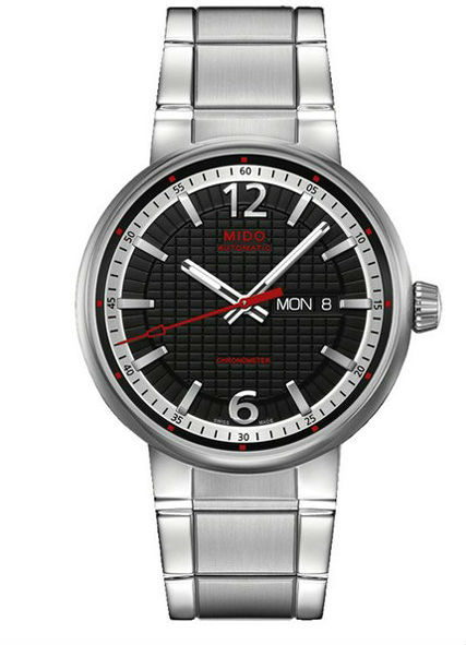 Mido Watches : M017.631.11.057.00 Automatic Chronometer Black Dial Day Date Stainless Steel Men Watch