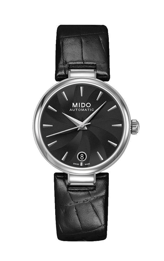 Mido Watches : M022.207.16.051.10 Automatic Date Black Leather Women Watch