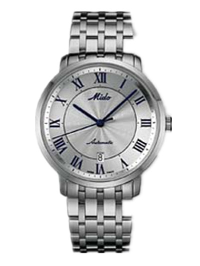 Mido Watches : M3890.4.21.1 Automatic Silver Dial Stainless Steel Case With Stainless Steel Bracelet Men Watch