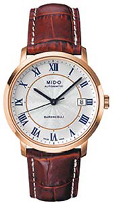 Mido Watches : M3895.3.21.8 Automatic Leather Strap Men Watch