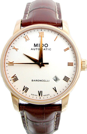 Mido Watches : M8600.2.26.8 Automatic Leather Strap Men Watch