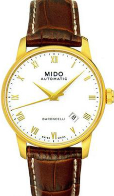 Mido Watches : M8600.3.26.8 Automatic Leather Strap Men Watch