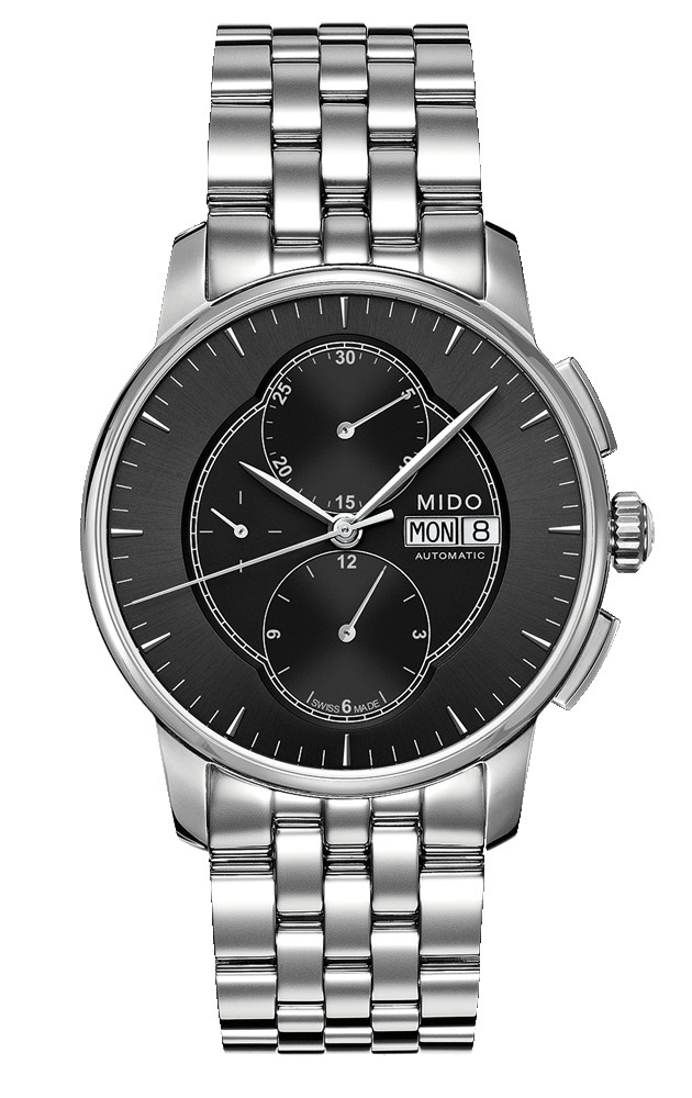 Mido Watches : M8607.4.13.1 Automatic Black Dial Day Date Shock Resistance Stainless Steel Men Watch