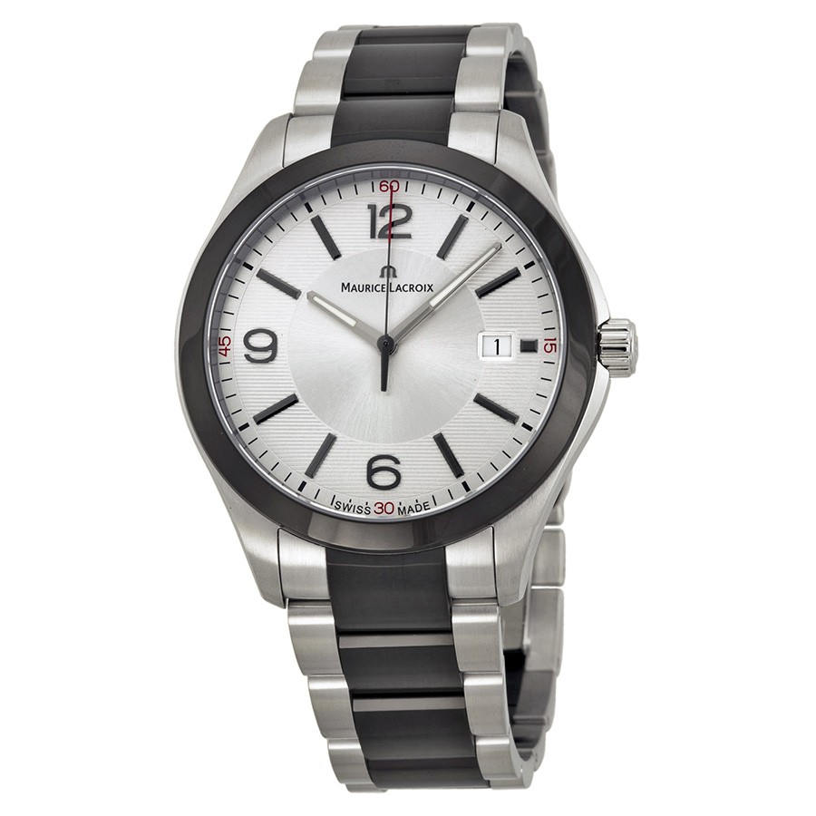 Maurice Lacroix Watches : MI1018-SS002131 Silver Quartz Men Watch