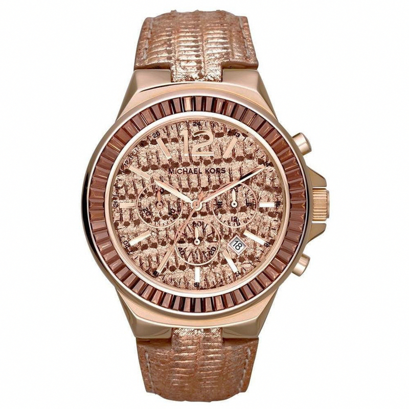 Michael Kors Watches : MK2305 Quartz Chronograph Date Leather Women Watch