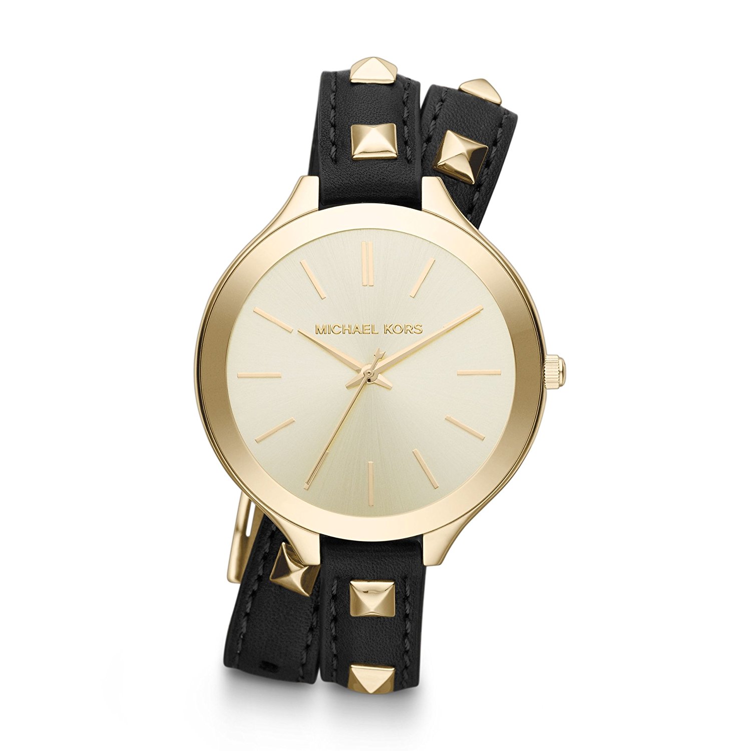 Michael Kors Watches : MK2317 Quartz Analog Double Wrap Leather Women Watch