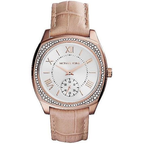 Michael Kors Watches : MK2388 White Dial Leather Women Watch