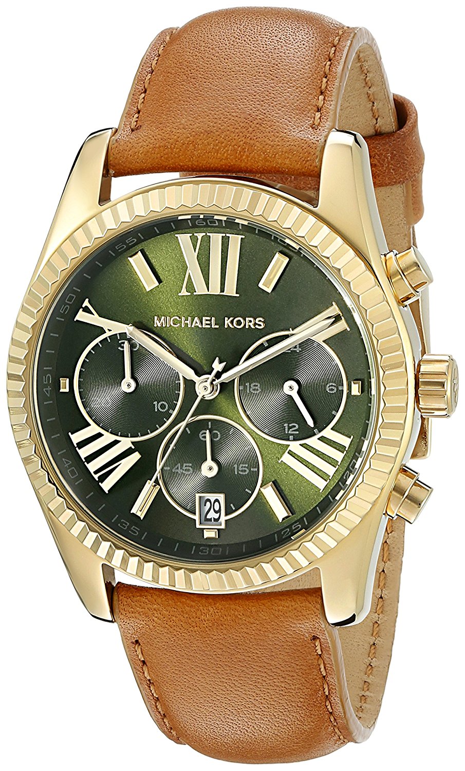 Michael Kors Watches : MK2431 Green Dial Stainless Steel Band Women Watch