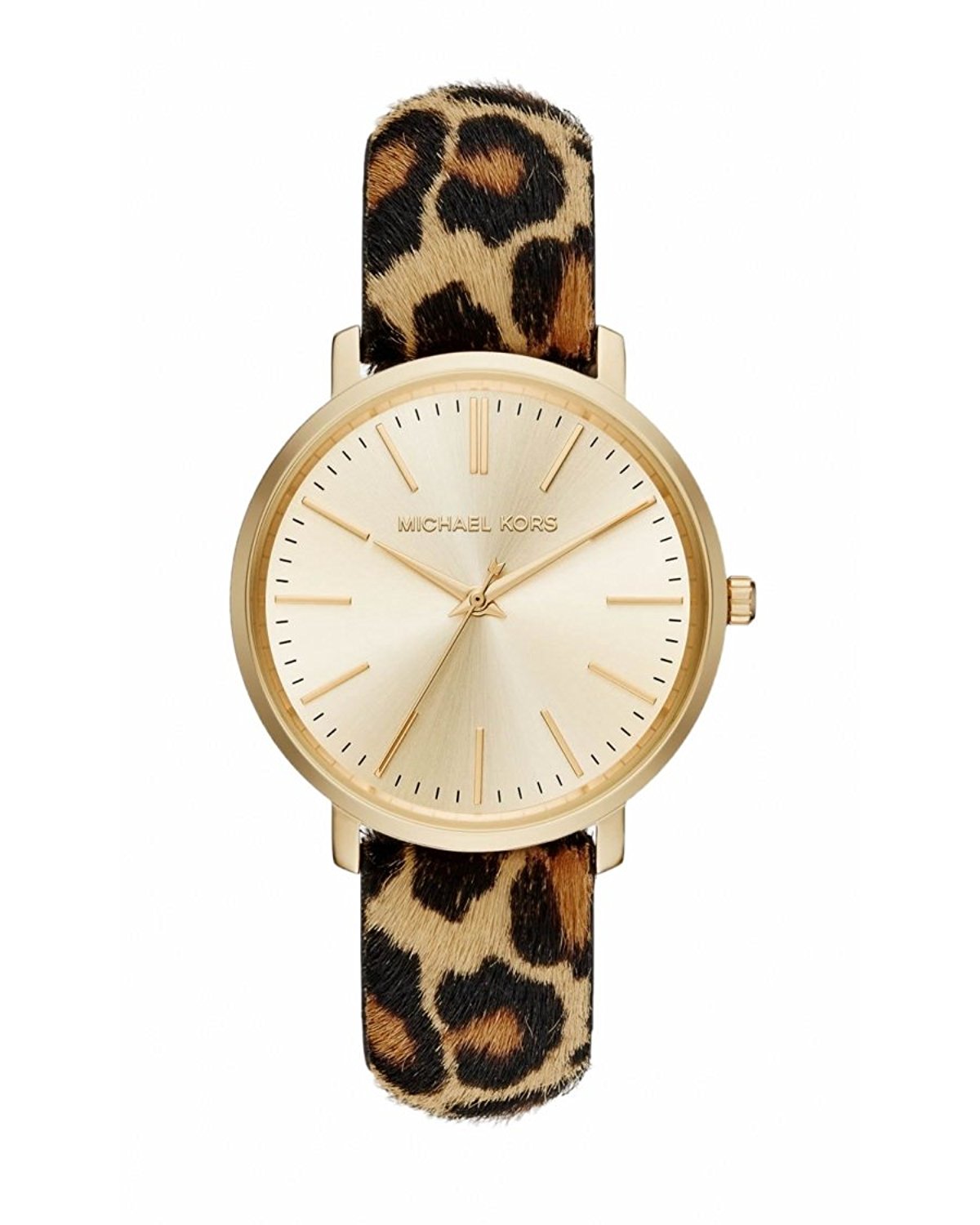 Michael Kors Watches : MK2604 Quartz Analog Leopard Print Band Women Watch
