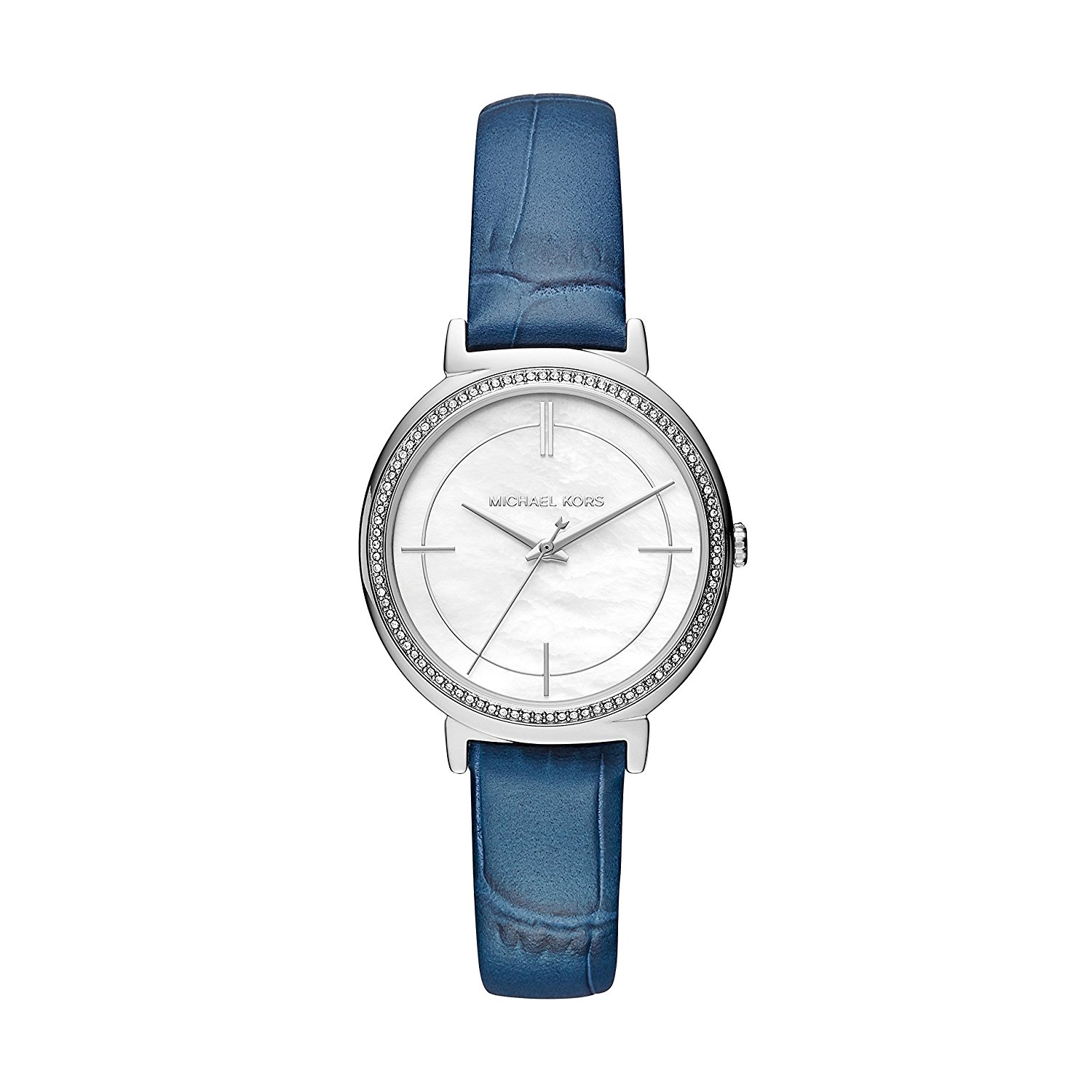 Michael Kors Watches : MK2661 Quartz Mother Of Pearl Dial Leather Women Watch