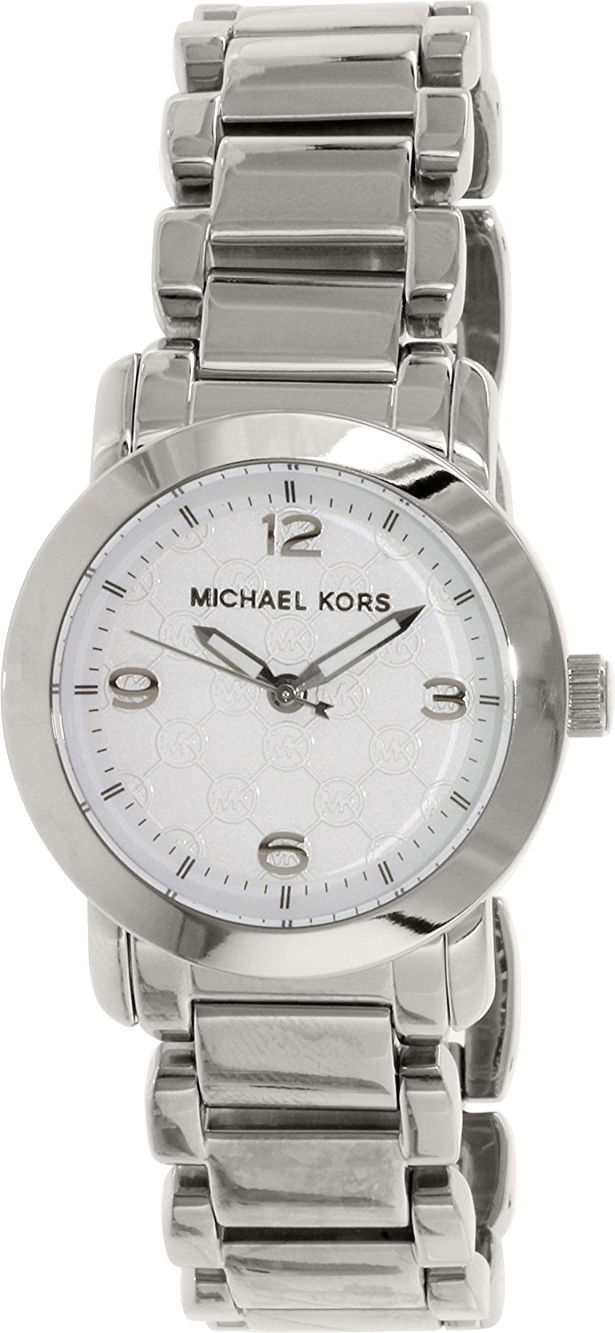 Michael Kors Watches : MK3157 White Dial Stainless Steel-plated Band Women Watch