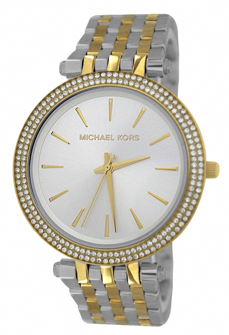 Michael Kors Watches : MK3215 Quartz Silver Dial Crystal Bezel Two Tone Stainless Steel Women Watch