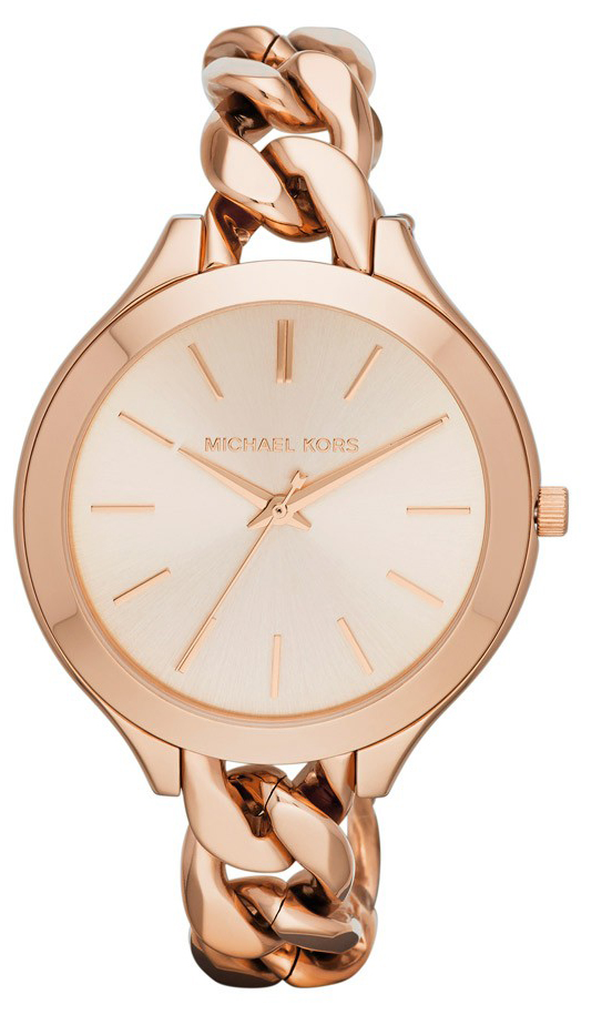 Michael Kors Watches : MK3223 Quartz Rose Gold Dial Rose Gold Tone Stainless Steel Women Watch