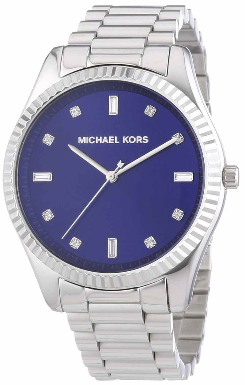 Michael Kors Watches : MK3225 Quartz Blue Crystal Dial Stainless Steel Women Watch