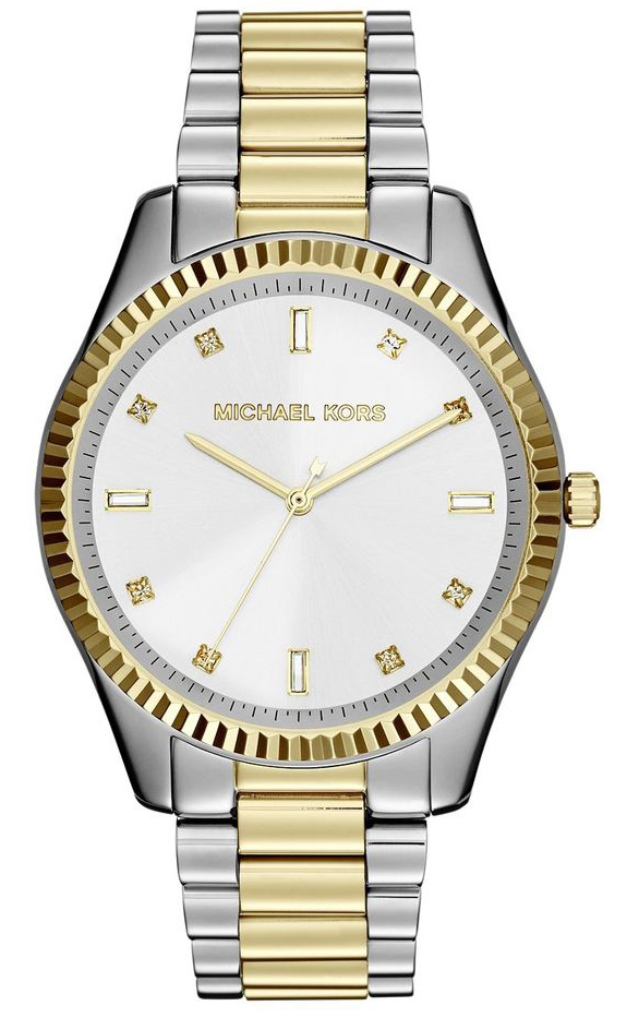Michael Kors Watches : MK3241 Quartz Silver Dial Crystal Accents Two Tone Stainless Steel Women Watch