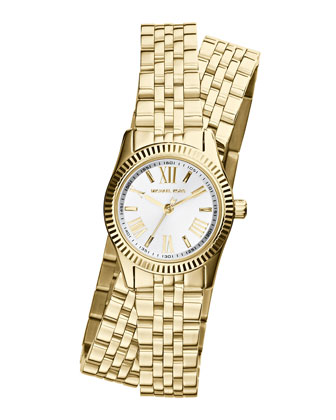 Michael Kors Watches : MK3269 Quartz White Roman Numerals Dial Gold Tone Stainless Steel Women Watch
