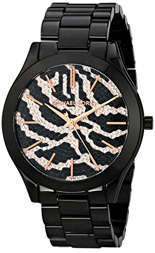 Michael Kors Watches : MK3316 Quartz Crystal Pave Dial Black Stainless Steel Women Watch