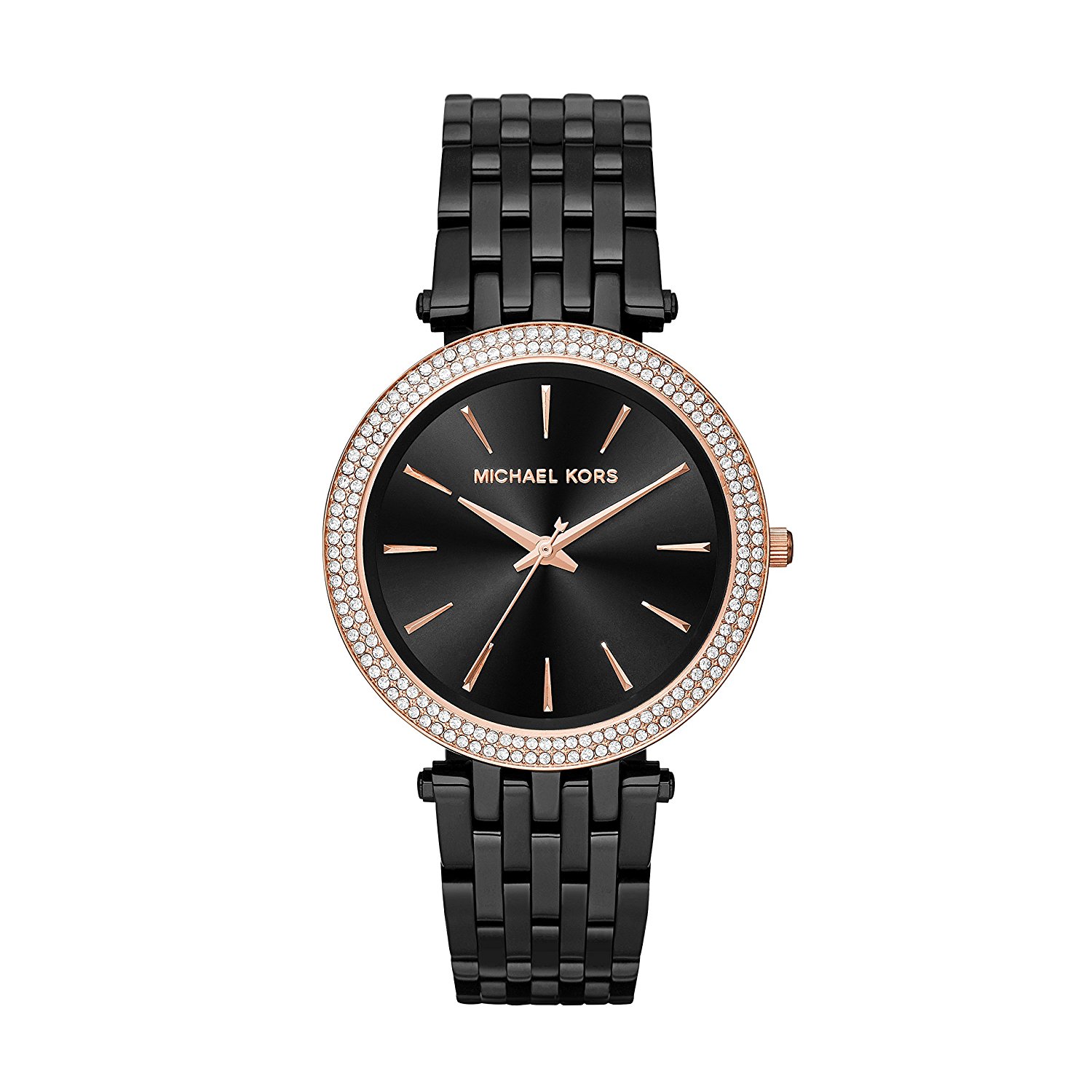 Michael Kors Watches : MK3407 Black Dial Stainless Steel Women Watch