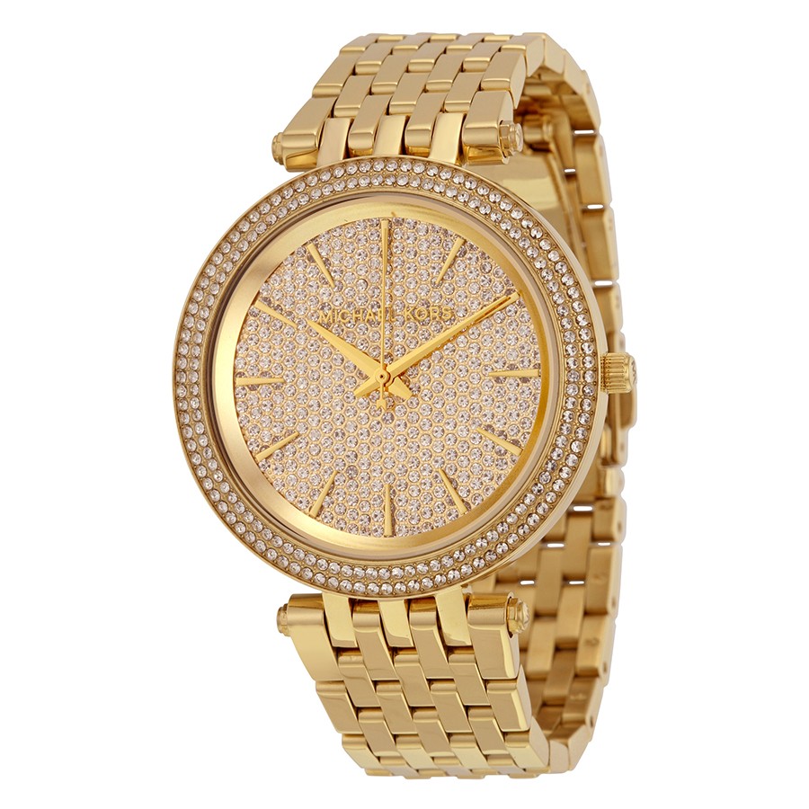 Michael Kors Watches : MK3438 Gold Pave Quartz Women Watch