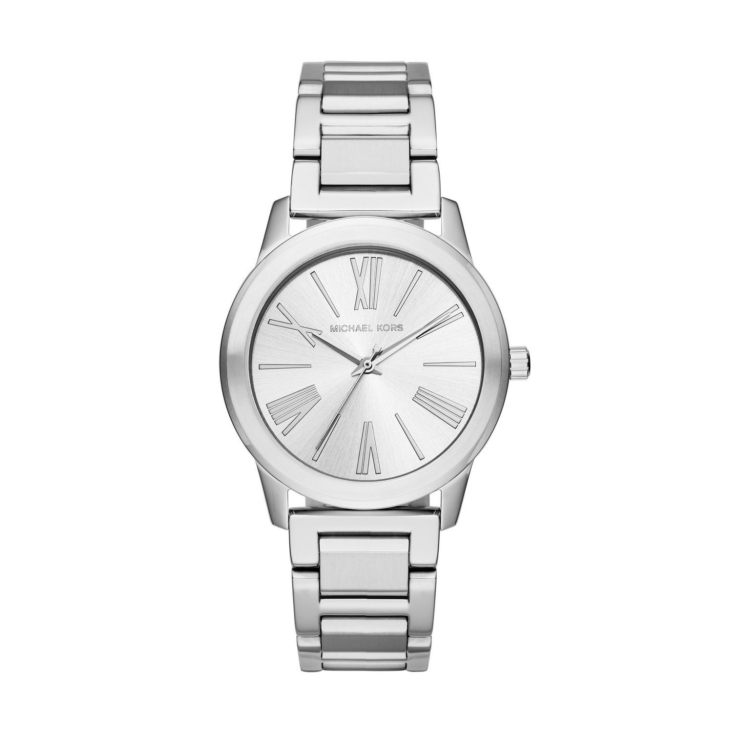 Michael Kors Watches : MK3489 Silver Dial Stainless Steel Band Women Watch
