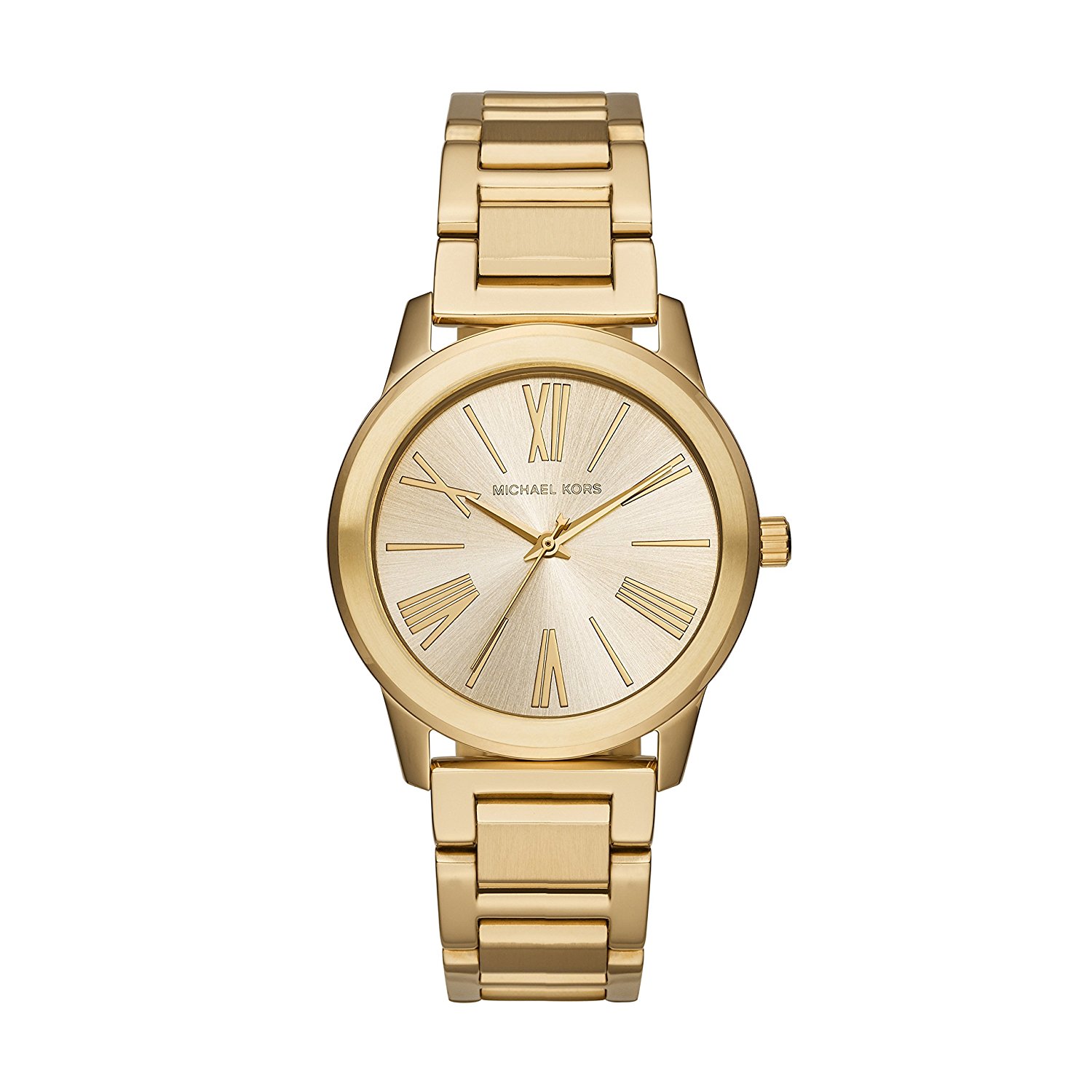 Michael Kors Watches : MK3490 Gold Dial Stainless Steel Women Watch