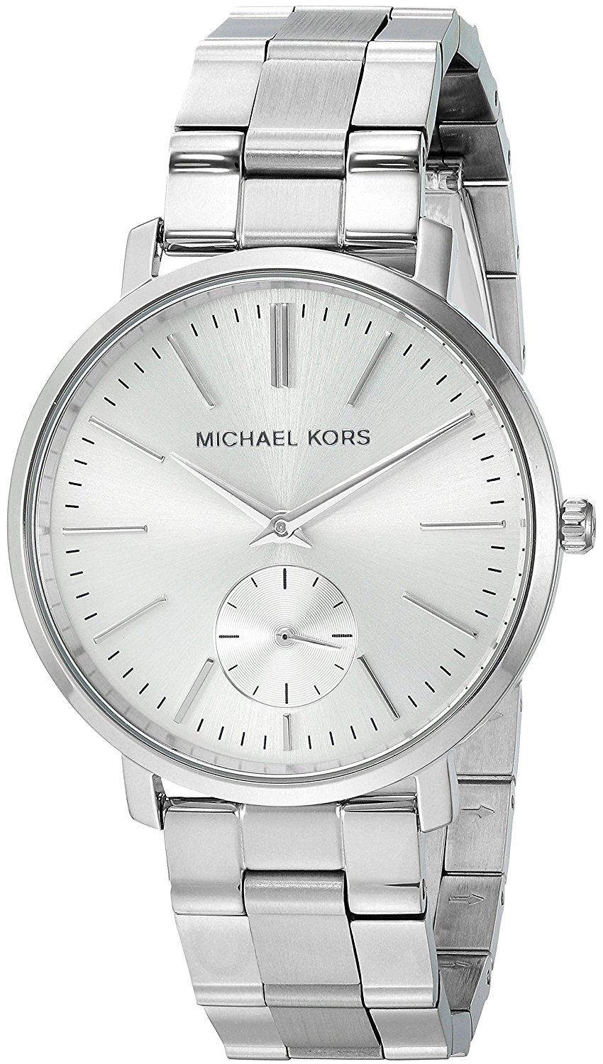 Michael Kors Watches : MK3499 Silver Dial Stainless Steel Band Women Watch