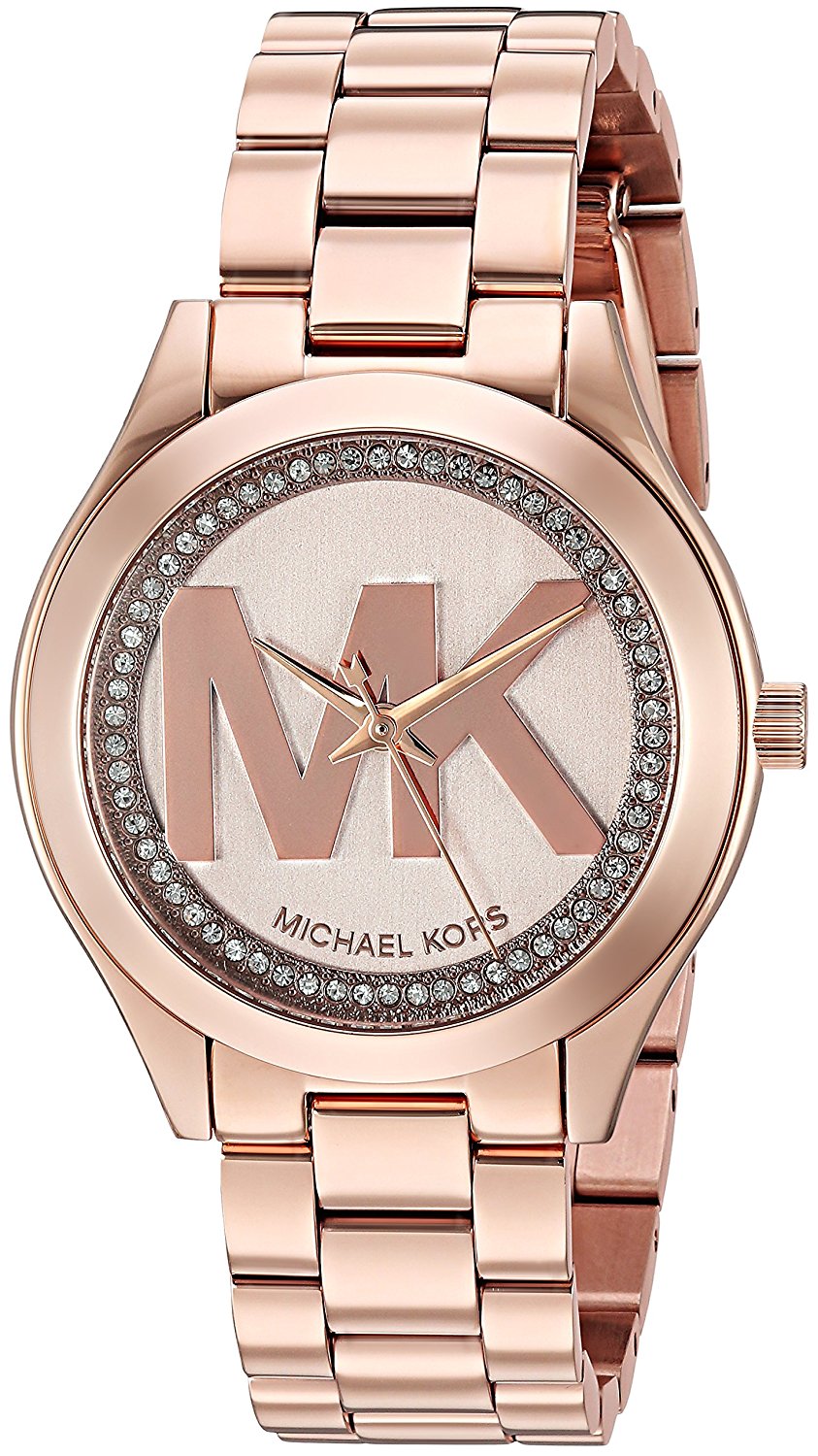 Michael Kors Watches : MK3549 Rose Gold Dial Stainless Steel Band Women Watch